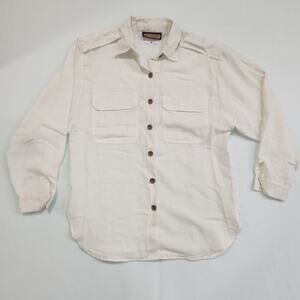 1960s 60's Union USA Made Womens Button Up Shirt Smith and Jones Large